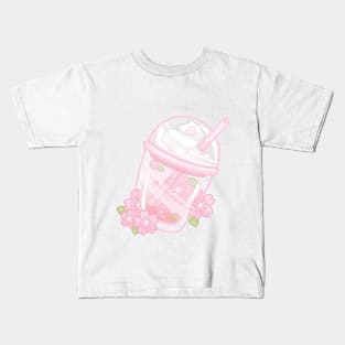 Cherry Blossom Float Drink Kids T-Shirt